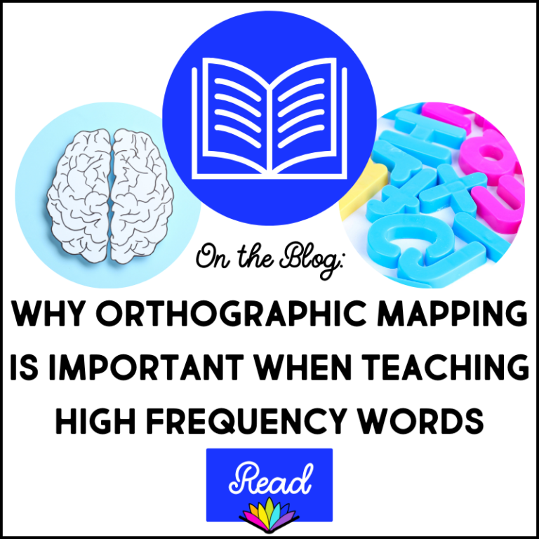 Why Orthographic Mapping is Important when Teaching High Frequency Words