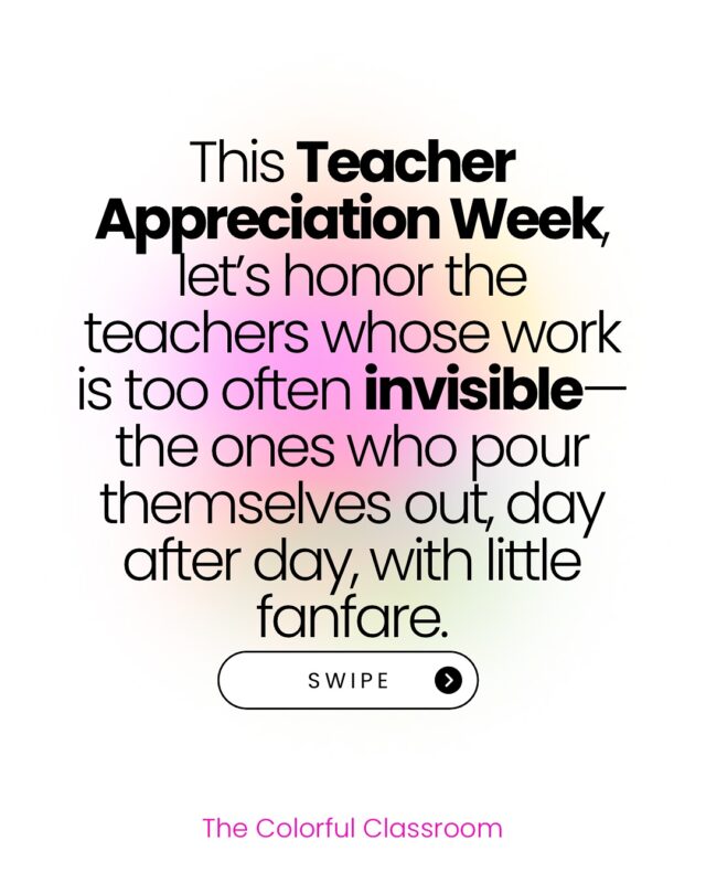 Cheers to the quiet heroes—teachers who go above and beyond every single day.

Tag a teacher who inspires you and deserves ALL the appreciation!

#teacherappreciation #teacherappreciationweek #teachersofinstagram