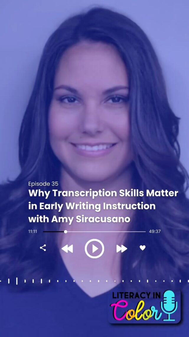 You know that good ole’ writing process we’ve all leaned on as: THE WAY?

Well, it was based on a study on COLLEGE-aged students who already had transcription skills in place.

In order to be a writer, we first need some foundational skills in place.

Want to hear more about what’s appropriate — and perhaps what’s not? 🫣

Comment the word “WRITING” below and I’ll send you the link to listen to this incredible podcast episode with @amysiracusano !

#literacyincolor #literacyincolorpodcast #podcast #educationpodcast #podcastforteachers #podcastforeducators #scienceofwriting #scienceofreading #structuredliteracy #amysiracusano #writinginstruction #handwriting #handwritinginstruction #transcriptionskills