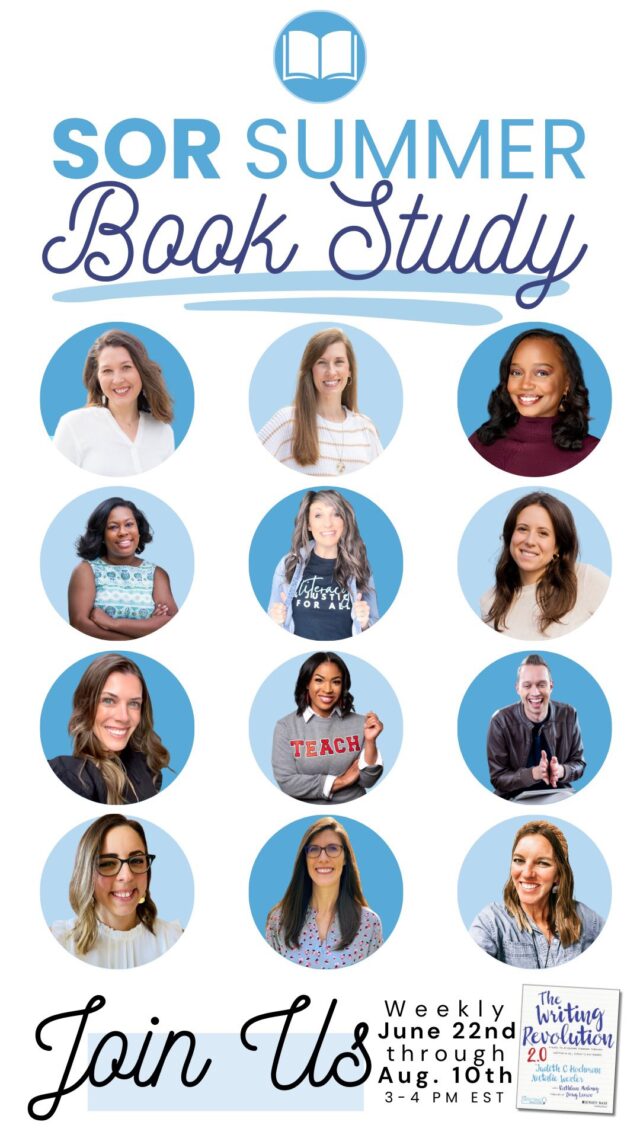 We’ve got an incredible lineup of educators ready to walk you through this summer’s Writing Revolution 2.0 Book Study. ✍️📘

Ready to join us?

Drop REVOLUTION in the comments!

Together, we’ll go from building strong sentences to crafting full essays—step by step. 

💥 Let’s do this!

#WritingRevolution #TeacherBookStudy #ScienceOfReading #WritingInstruction #EducatorPD #TeacherSummerPD #StructuredLiteracy #ElementaryTeachers #ELATeachers